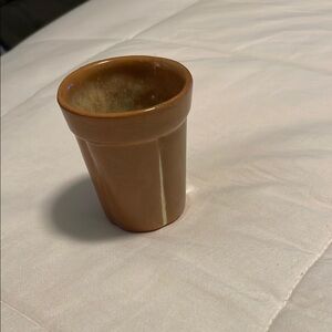 Frankoma Brown Ceramic Tumbler
